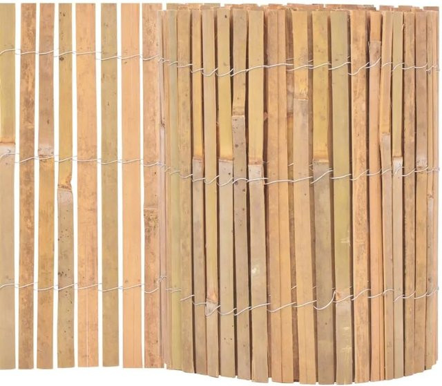 vidaXL Gartenzaun aus Bambus in Braun, B/H: 1000 x 30 cm - Bild 1
