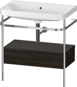 Duravit Möbelwaschtisch-Kombi Happy D.2 Plus in Weiß mit Keramikwaschbecken und 1 Schublade, B/T: 77,5 x 49 cm - Bild 1