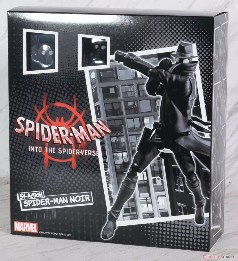Marvel Spider Man Noir Peter Parker Actionfigur, Schwarz - Bild 4