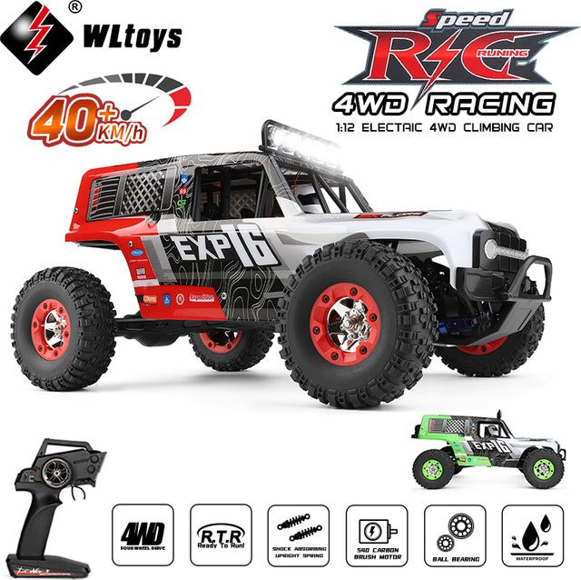 WLtoys 124006 RC Auto Off Road 4x4 Lkw, 1/12, mit LED-Licht, ferngesteuert - Bild 1