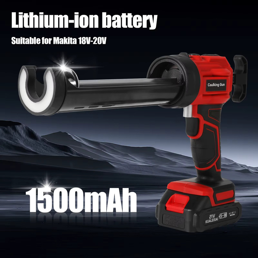 Makita Akku-Kartuschenpistole mit 4 Geschwindigkeitsstufen, LED-Arbeitsleuchte und Anti-Tropf-Funktion, passend für Makita BL1815 und BL1860 Akkus, 300 ml - Bild 3