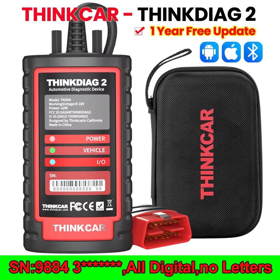 Thinkcar Smart Bluetooth-Diagnoseadapter in Schwarz mit CANFD-Protokoll-Unterstützung, Vollsystem-Diagnosescanner mit 15 Reset-Funktionen und Auto-VIN-Scan für Android und iOS - Bild 6