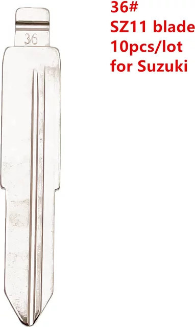 Xhorse Schlüsselblatt 36 SZ11 SZ11MH SZ11FH für Suzuki Keydiy VVDI Fernbedienungen, 10 Stück, Silber - Bild 1