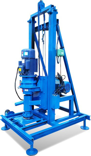 Relied Elektrische Mini-Brunnenbohrmaschine in Blau, Tragbare Hydraulische Heimbohrmaschine mit 100 m Reichweite - Bild 1