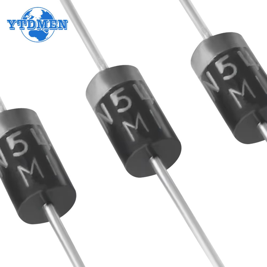 YTDMEN 100er Set Schottky Dioden und Gleichrichter Kit in Schwarz mit 1N4007, 1N4148, 1N5408, 1N5819, 1N5822, 1N4001, 1N4004, 1N5404, FR107 und FR207 für schnelle Schaltungen - Bild 2
