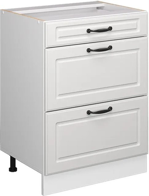 Vicco Küchenunterschrank R-Line Landhaus Weiß mit Schubladen Breite: 60 cm - Bild 1