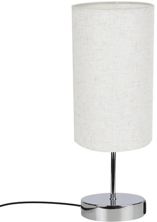 NETTLIFE Moderne Dimmbare Touch-Nachttischlampe mit USB-Ladefunktion und E27 Fassung in Silber und Weiß