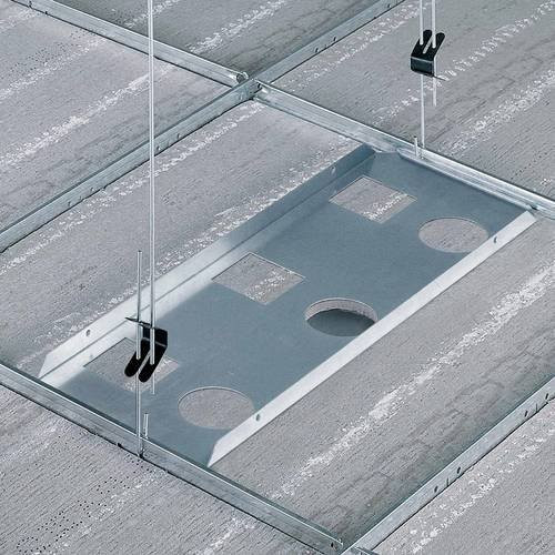 Trilux SNS RQC01 Montageplatte aus Metall in Silber, 1 Stück - Bild 1