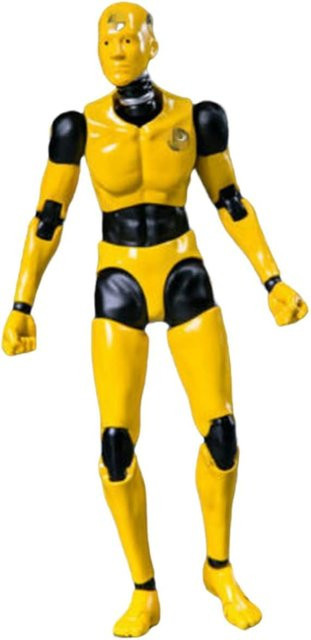 Fremego Crash Test Dummy Actionfigur, 6 Zoll, Gelb - Bild 1