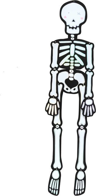 Rico Design Paper Poetry Hänge-Skelett für Halloween, Breite: 32 cm, Höhe: 140 cm - Bild 1