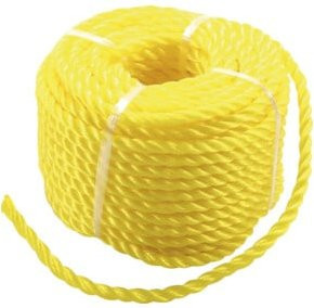 BGS Do it yourself Allzweckseil gelb, Kunststoffbeschichtet, Durchmesser: 6 mm, Länge: 20 m - Bild 1