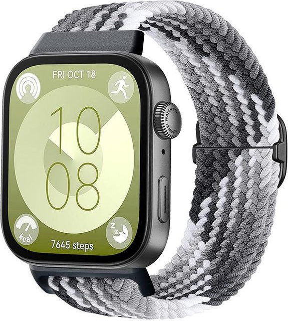 TrendVibeCN Uhrenarmband geflochten, Textil/NATO, beige, Unisex - Bild 1
