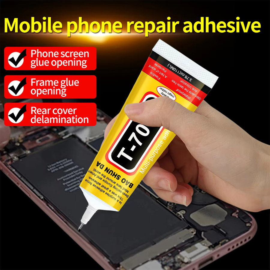 T7000 Reparatur-Klebstoff Schwarz für Handy und Tablet mit feiner Auslassöffnung - Bild 4