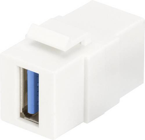 Digitus USB 3.2 Gen 1 Keystone-Einbaumodul mit USB-A Buchsen in Schwarz oder Weiß - Bild 1