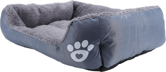 Koogeelife Haustier Sofa Bett aus Oxford-Gewebe und Plüsch als warmer Schlafplatz für Hunde und Katzen - Bild 1