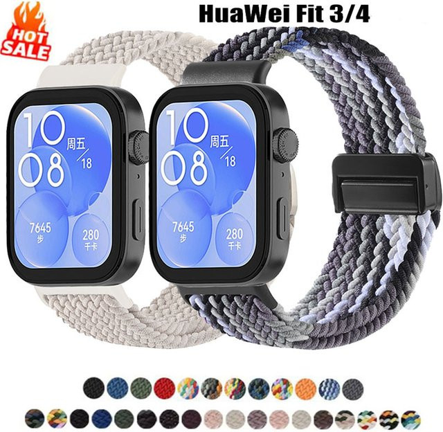 Huawei Uhrenarmband Nylon, magnetisch, verstellbar, Huawei Watch Fit 3 4 - Bild 1