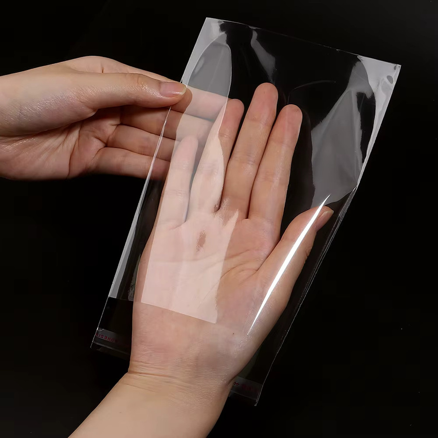 100 Stück transparente selbstklebende OPP-Plastiktüten, wiederverschließbare und wasserdichte Aufbewahrungstaschen für Lebensmittel und Geschenke - Bild 2