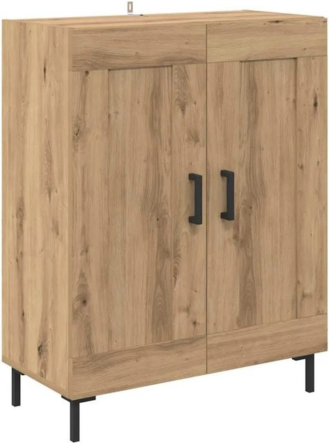 vidaXL Sideboard Artisan-Eiche in Braun aus Verbundholz und Eisen, B/T/H: 69,5 x 34 x 90 cm - Bild 1