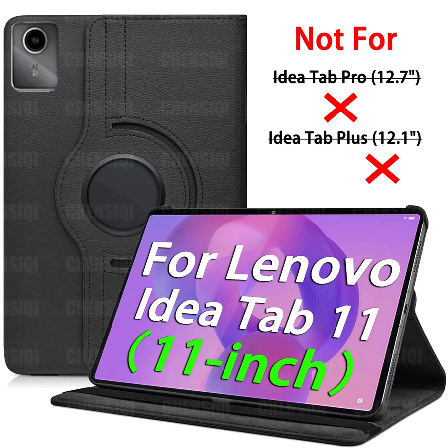 Schutzhülle für Lenovo Idea Tab 11 Zoll 2025 mit 360 Grad drehbarem Ständer und Schlaf-Wach-Funktion in Schwarz oder Grün - Bild 7