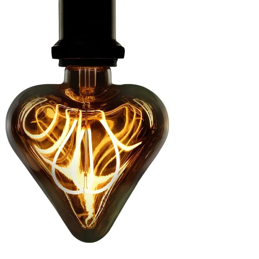 NETTLIFE LED Filament Leuchtmittel Vintage aus Glas in Braun mit E27 Sockel und warmweißem Licht - Bild 2