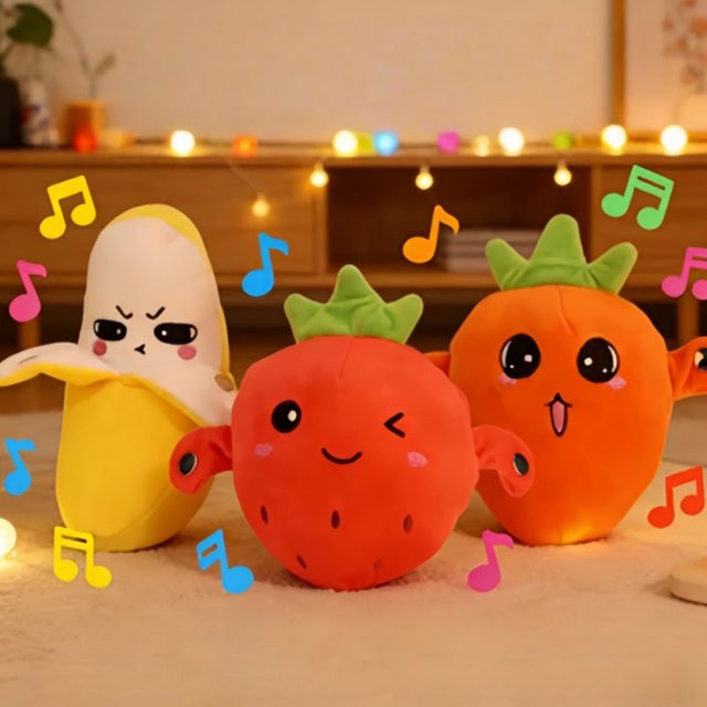 Bandai Interaktive Musik-Rhythmus-Plüschpuppe Banane, Lernspielzeug - Bild 1