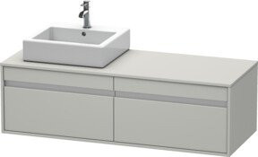 Duravit Waschtischunterschrank Ketho in Weiß Matt, B/T/H: 140 x 55 x 42,6 cm - Bild 1