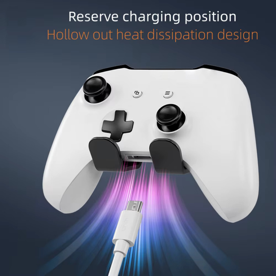 GUEN Wandmontierte Spielcontroller-Halterung in Schwarz für Nintendo Switch Pro, PS4, PS5 und Xbox One ohne Bohren - Bild 5