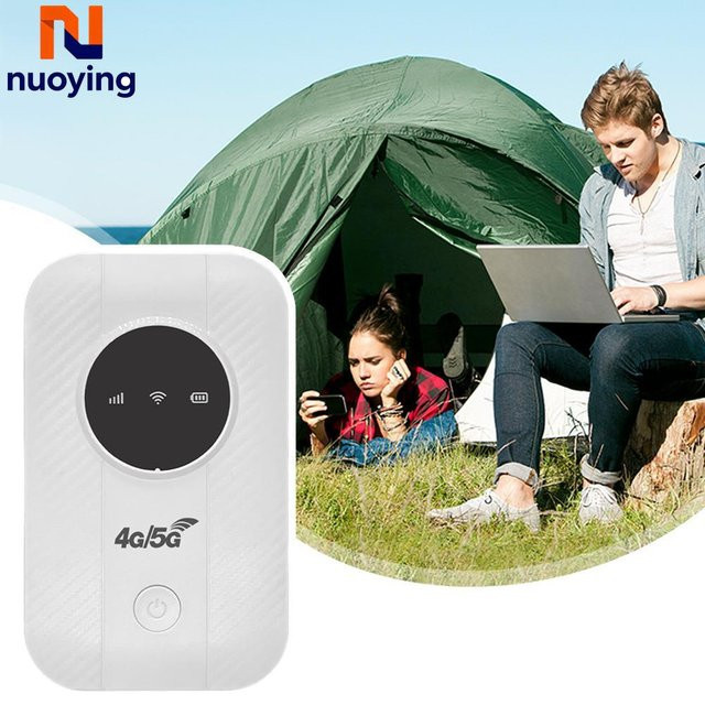 NUOYING Tragbarer 4G/5G WLAN-Hotspot mit Satellitenverbindung in Weiß - Bild 1