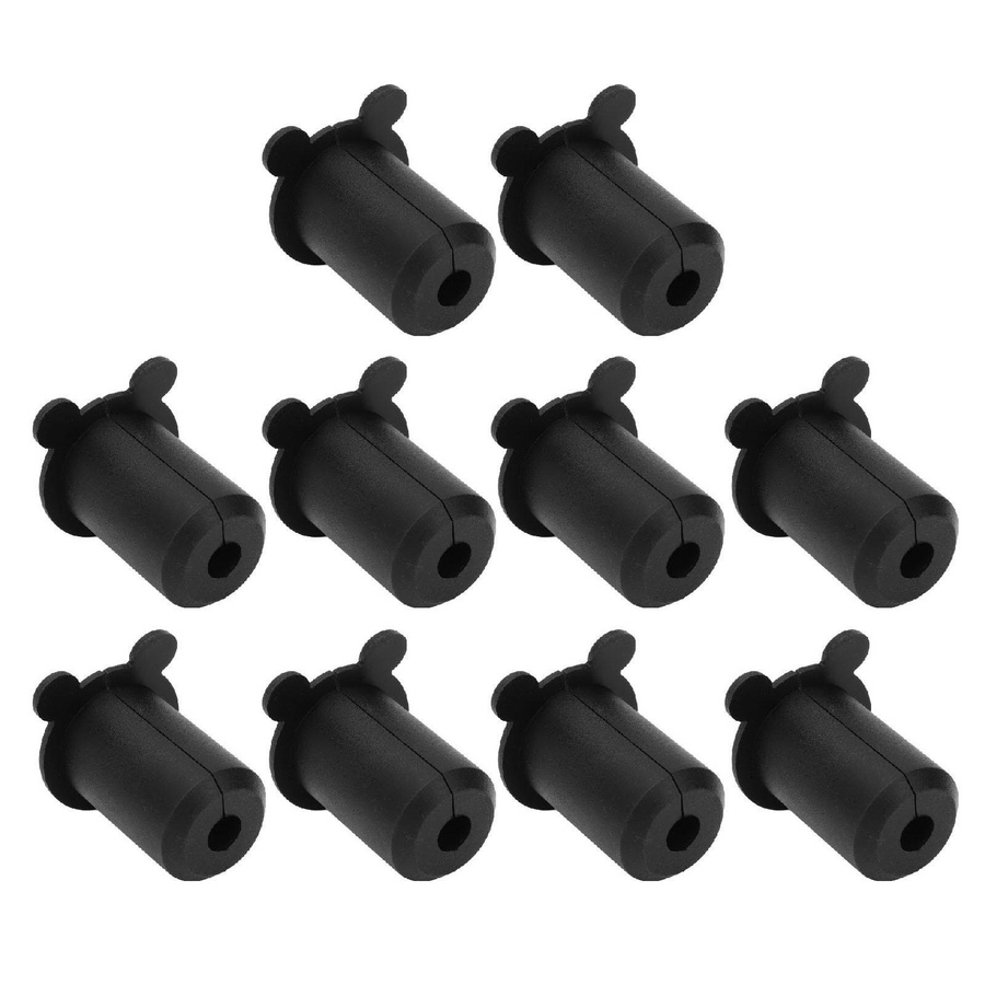 10er Set KONNWEI Wandtülle aus Silikon für Ethernet-LAN-Kabel, Durchmesser: 25,4 mm, Schwarz - Bild 2