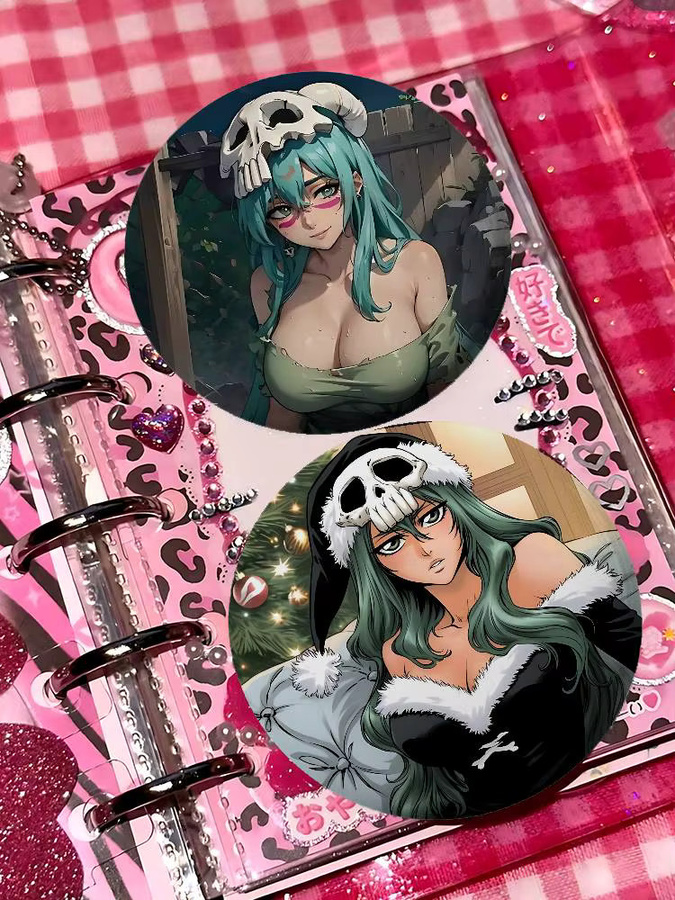 Bilibili Brosche, N-Nelliel Anime Mädchen, Runde Abzeichen - Bild 5