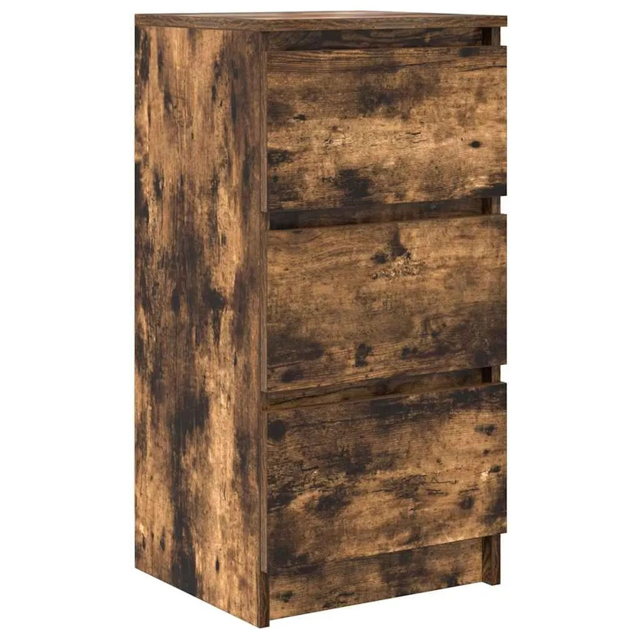 vidaXL Sideboard Räuchereiche in Braun aus Holzwerkstoff B/T/H: 37,5 x 35 x 76 cm - Bild 2