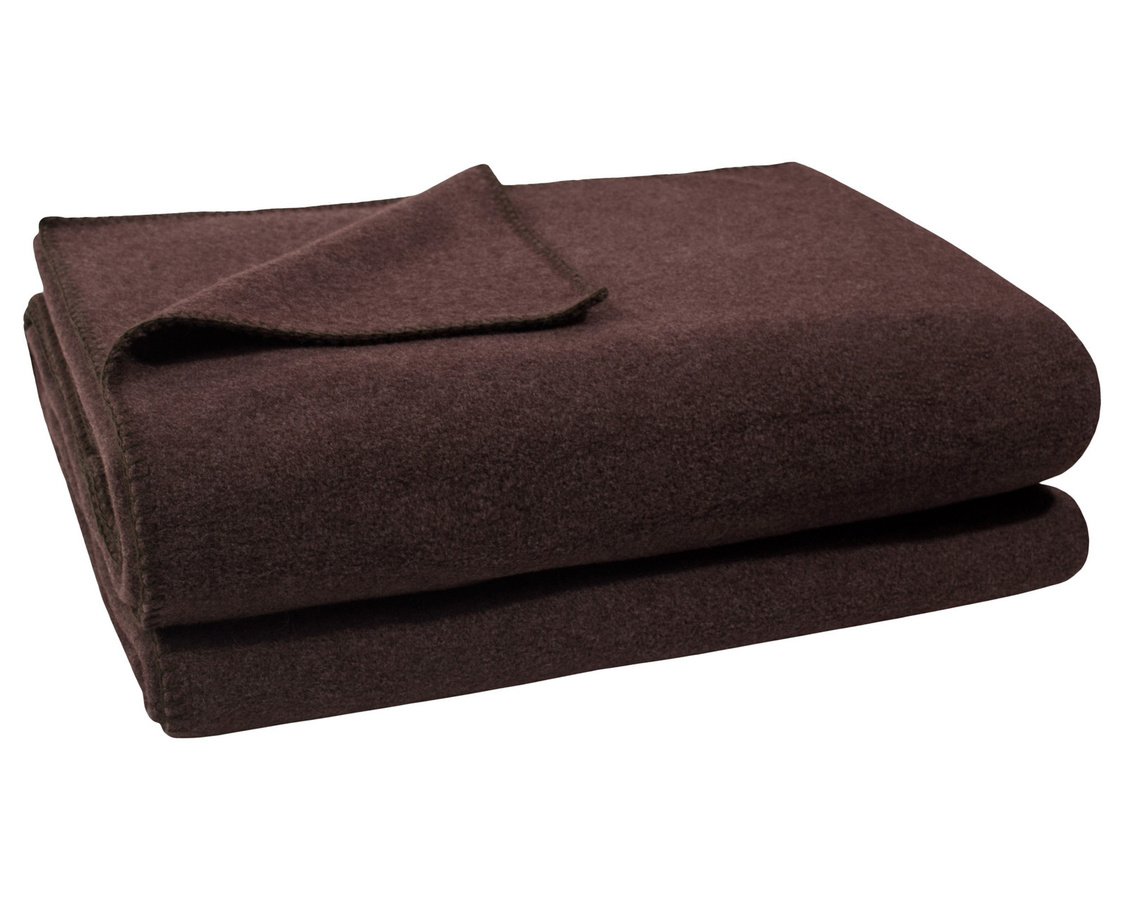 Zoeppritz Soft-Fleece Wohndecke 103291 in Braun und Weiß, B/T: 220 x 180 cm - Bild 1