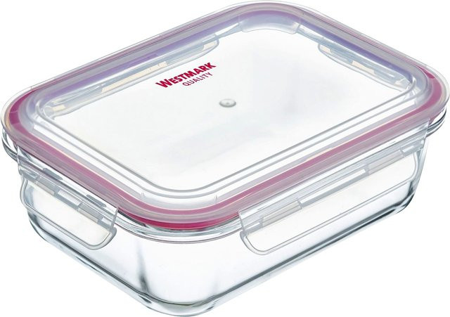 Westmark Glas-Frischhaltedose transparent mit luftdichtem Verschluss aus Glas, Kunststoff und Silikon - Bild 1