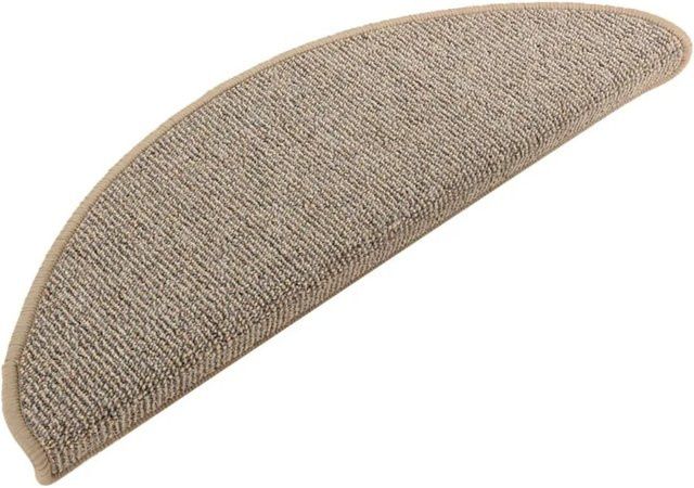 VidaXL Treppenmatten 15er Set aus Polypropylen, rutschfest und schalldämmend, Grau, Braun und Beige, B/T/H: 65 x 21 x 4 cm - Bild 1
