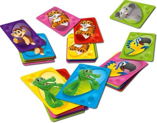 Schmidt Spiele Ligretto Kids Brettspiel mit Tiermotiven für bis zu 5 Spieler in Bunt/Mehrfarbig - Bild 1