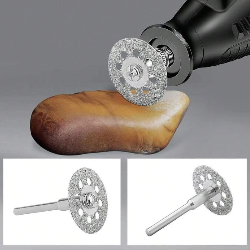 Dremel Zubehör Set mit 20 diamantbeschichteten Schneidrädern (Durchmesser: 22 mm), 4 Dorne (Durchmesser: 3 mm) und einem Schraubendreher für Rotationswerkzeuge - Bild 2