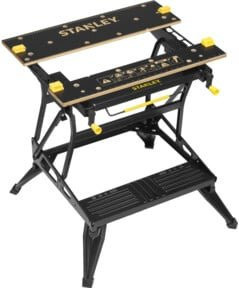 Stanley Workmate Deluxe Werkzeugkiste aus Stahl in Gelb B/T/H: 52,5 x 25 x 28 cm - Bild 1