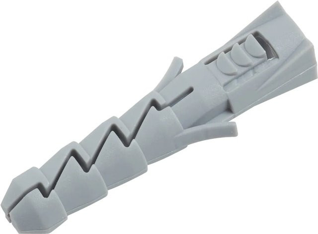 LUX-TOOLS Spreizdübel aus Nylon in Grau, Durchmesser: 10 mm, Länge: 50 mm, 8 Stück - Bild 1