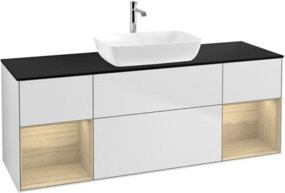 V&B Waschtischunterschrank Finion in Weiß lackiert, Breite: 160 cm - Bild 1
