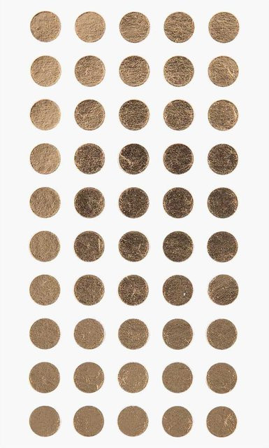 Rico Design Paper Poetry Sticker Punkte in Gold, Durchmesser: 8 mm, 4 Bogen - Bild 1