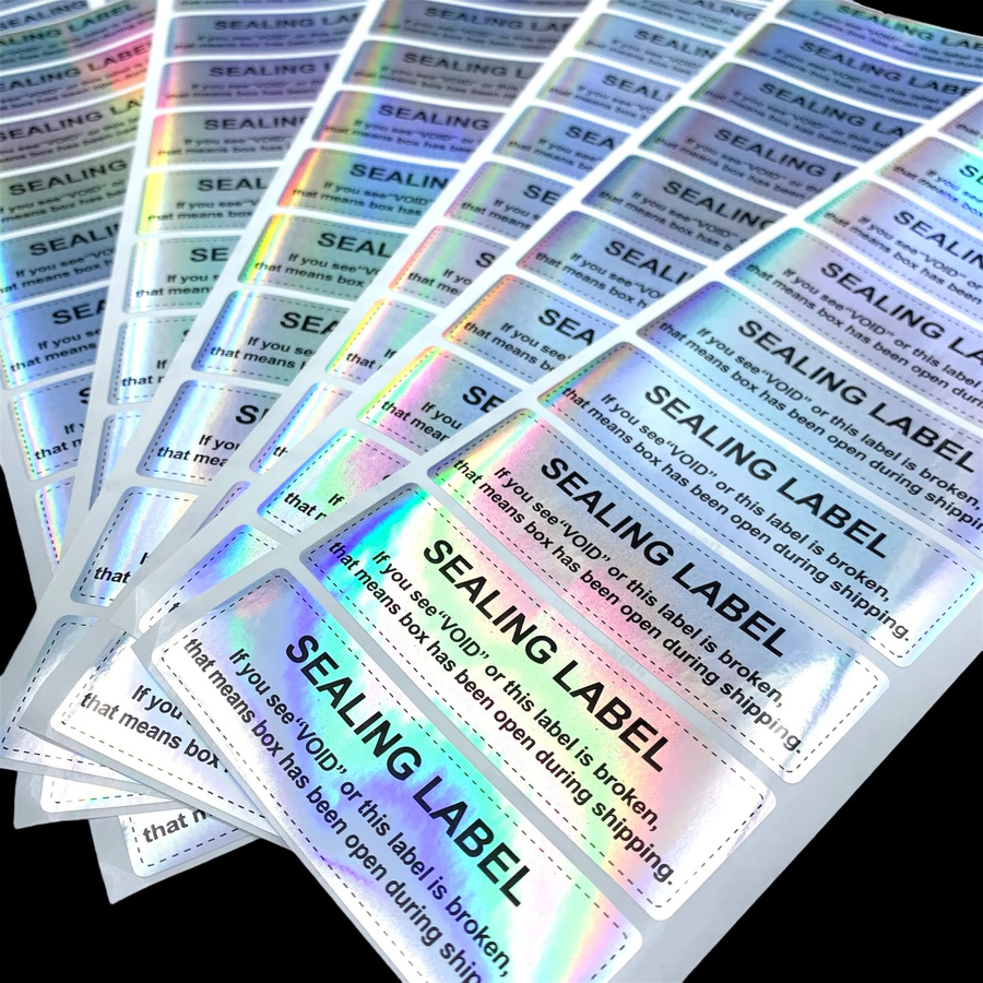 Reißfeste Versiegelungsetiketten als manipulationssichere Einwegaufkleber für Geschenkboxen und kommerzielle Verpackungen, 50 Stück - Bild 3