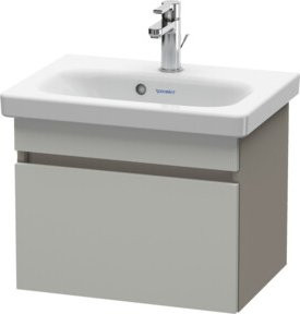 Duravit Waschtischunterschrank Com DuraStyle in Betongrau Basalt Matt mit 1 Auszug, B: 50 cm, T: 36,8 cm, H: 39,8 cm - Bild 1