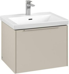V&B Waschtischunterschrank Subway 3.0 in Cashmere Grau, B/T/H: 57,2 x 42,9 x 47,8 cm - Bild 1