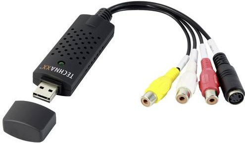Technaxx TX-20 Video Grabber USB 2.0 Digital Video Grabber in Schwarz mit Video-Bearbeitungssoftware - Bild 1