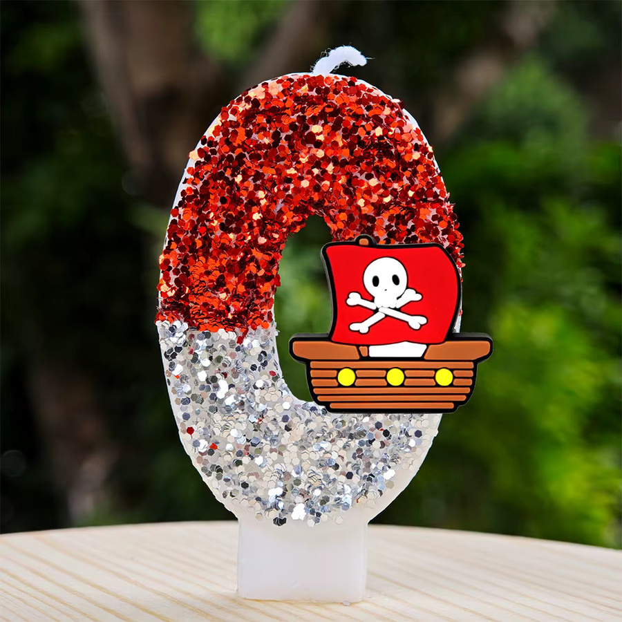 Bandai One Piece Piratenschädel Tortendekoration Kerze - Bild 2