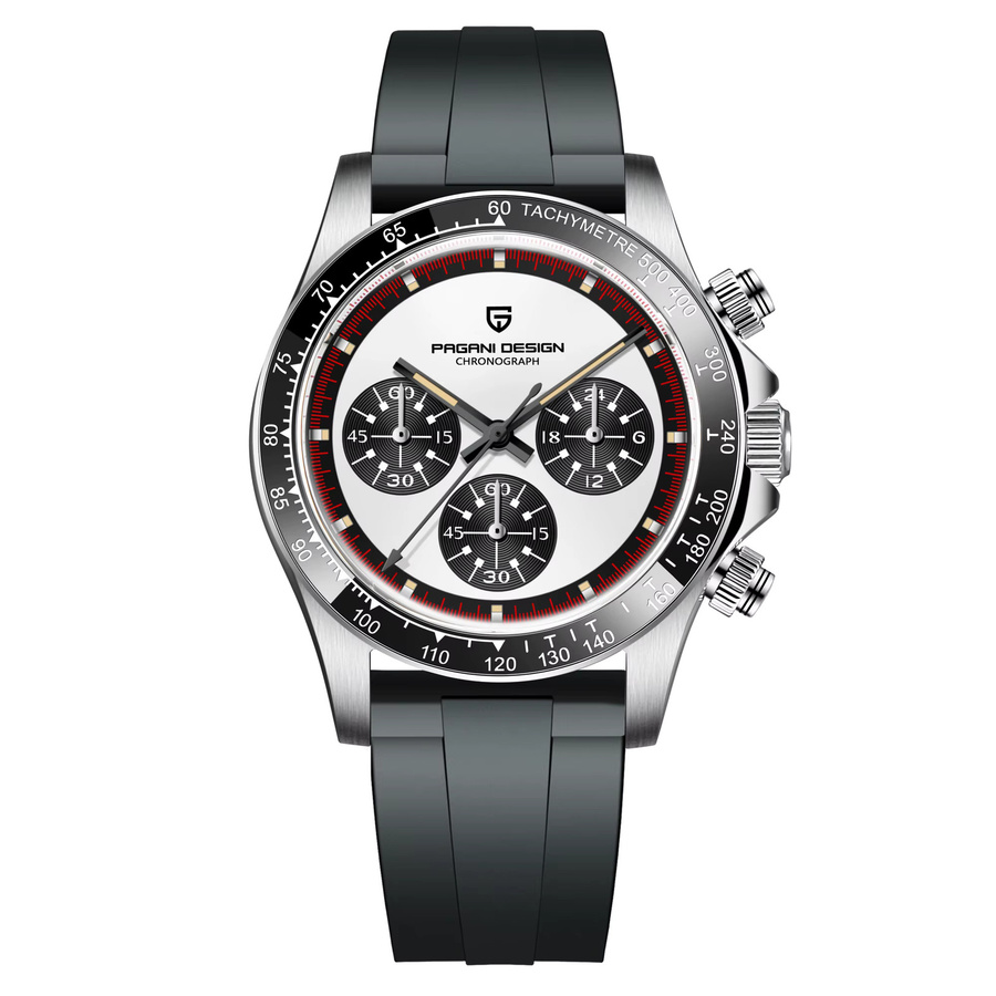 Pagani Design Armbanduhr, Quarz, Edelstahl, Silber, Leder, Herren - Bild 7