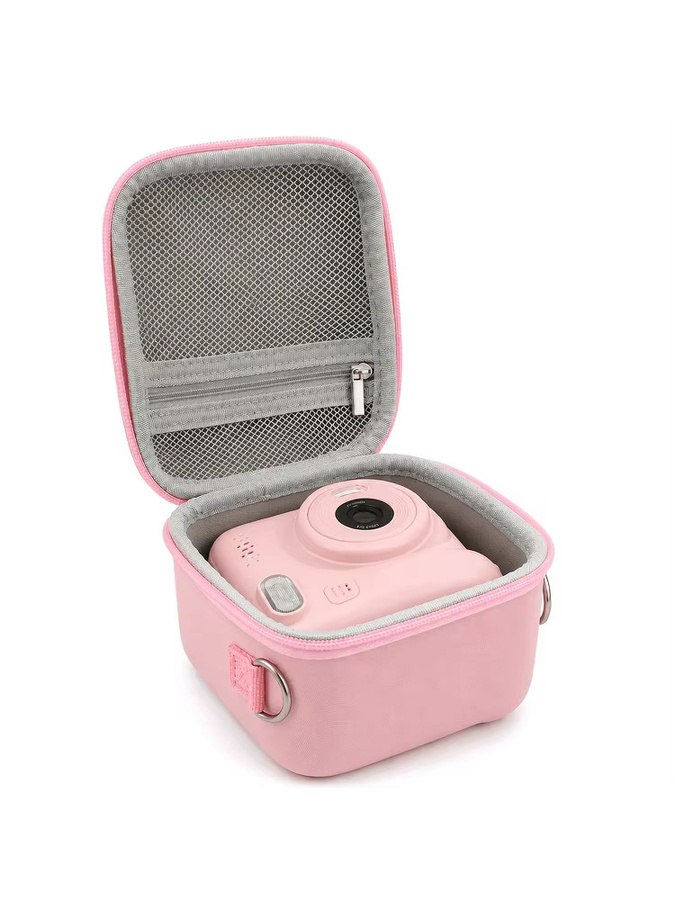 Fujifilm Instax Mini Kameratasche aus hartem EVA, stoßfest und wasserdicht, passend für Instax Mini 12, 11, 9 und 8, mit Schultergurt, in Pink oder Purple - Bild 4