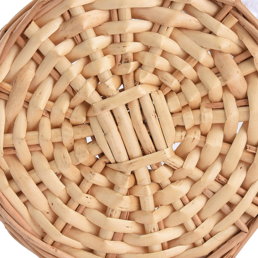 Handgewebter Rattan-Aufbewahrungskorb von OutsideWorld mit Griff für Blumen und Dekoration - Bild 3