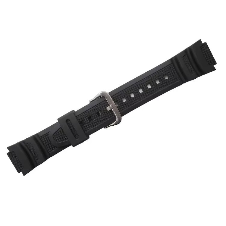 MULILAI Uhrenarmband Gummi, Schwarz, 18 mm * 25 mm - Bild 6