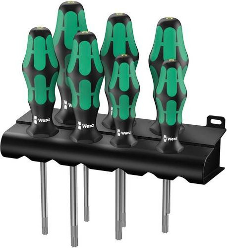 Wera Kraftform Plus 367/7 TORX HF Schraubendreher-Set 7-teilig in Schwarz und Grün - Bild 1